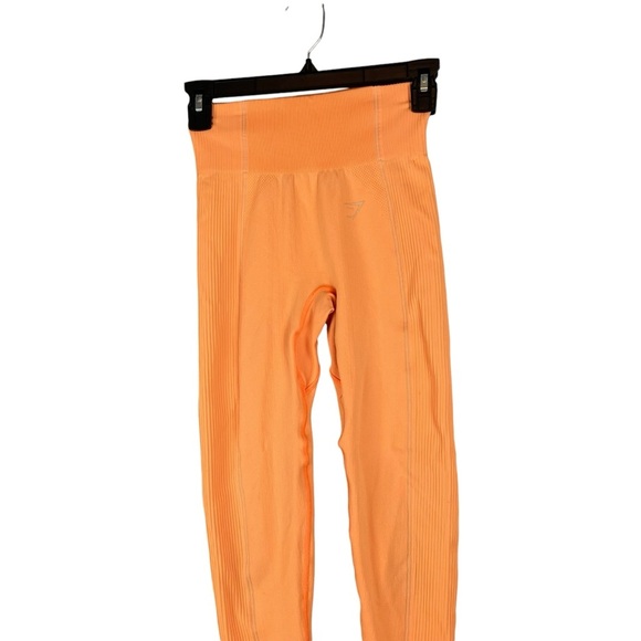 Gymshark Neon Orange Vital Seamless Leggings size Small - Picture 3 of 7